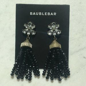 Baublebar Crystal & Beaded Tassel Earrings